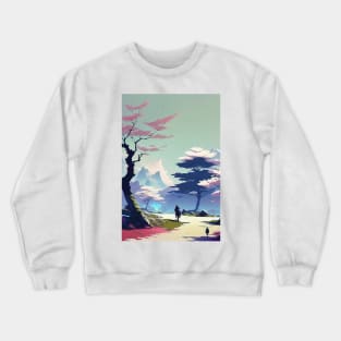 Japanese landscape Crewneck Sweatshirt